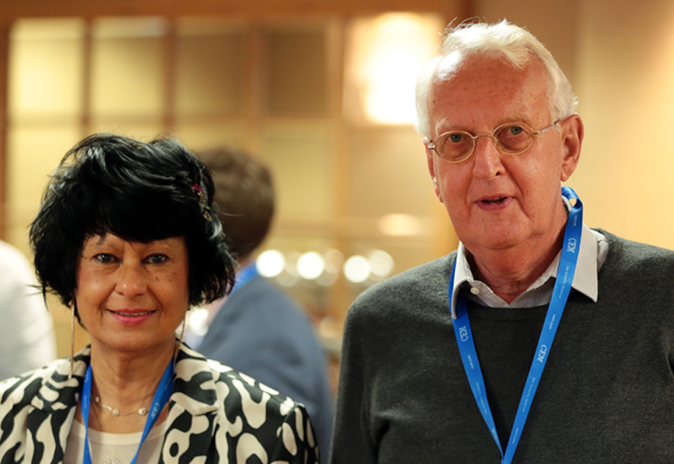 Dr. Bert L. Schram and Mrs. Dr. Elizabeth A. Schram at 2019's Schram Young Scientists Luncheon